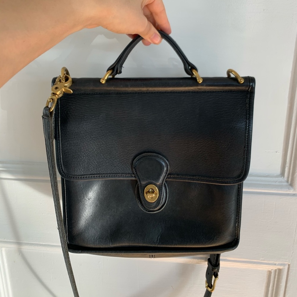 Vintage Willis Coach Bag Crossbody Leather